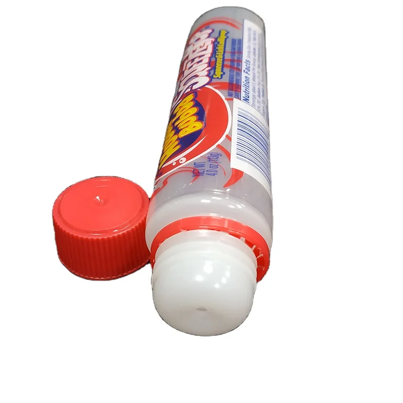 50ml plastic soft tube for strawberry jam with round applicator