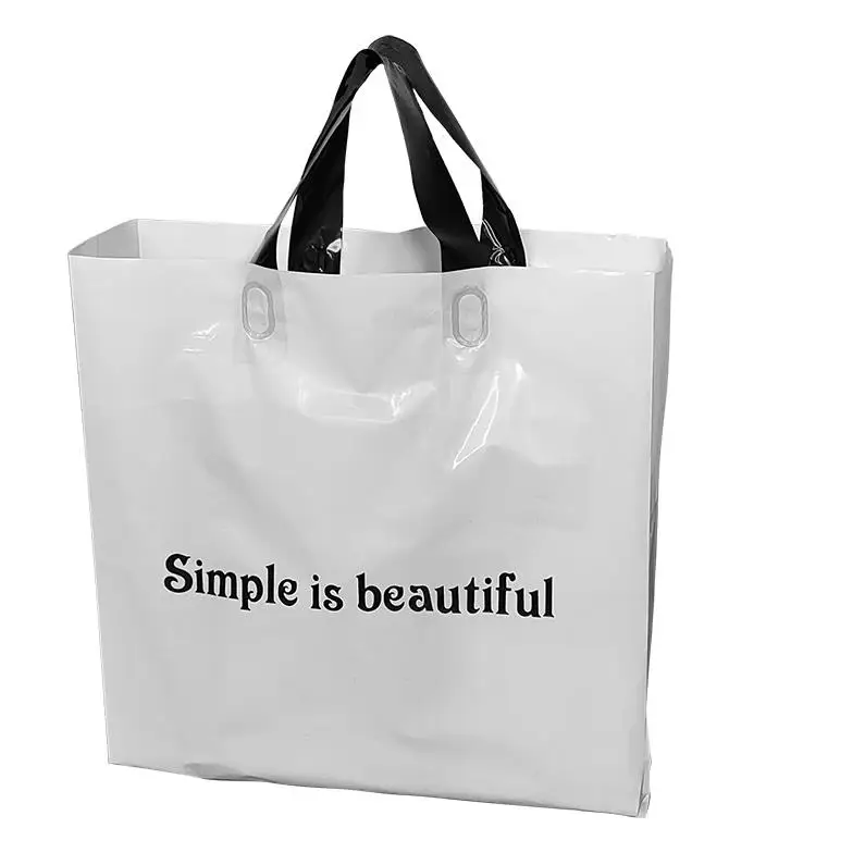 Wholesale Custom Logo Carry Bag Product Plastic Packaging Hdpe Bag For Clothes