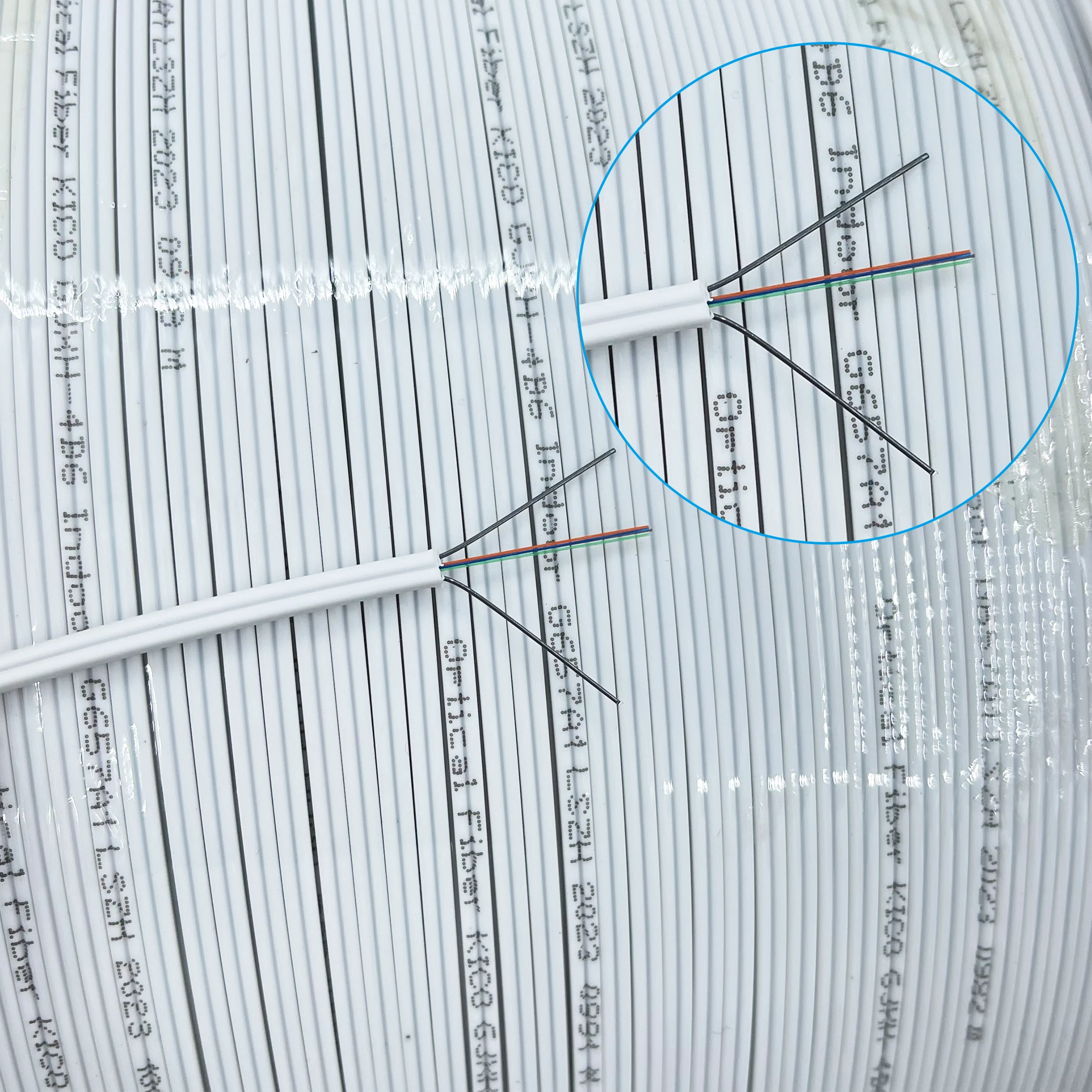 KICO Owire outdoor FTTH fiber optic cable  2 4 core optic fiber cable 2 Core Ftth fiber drop cable