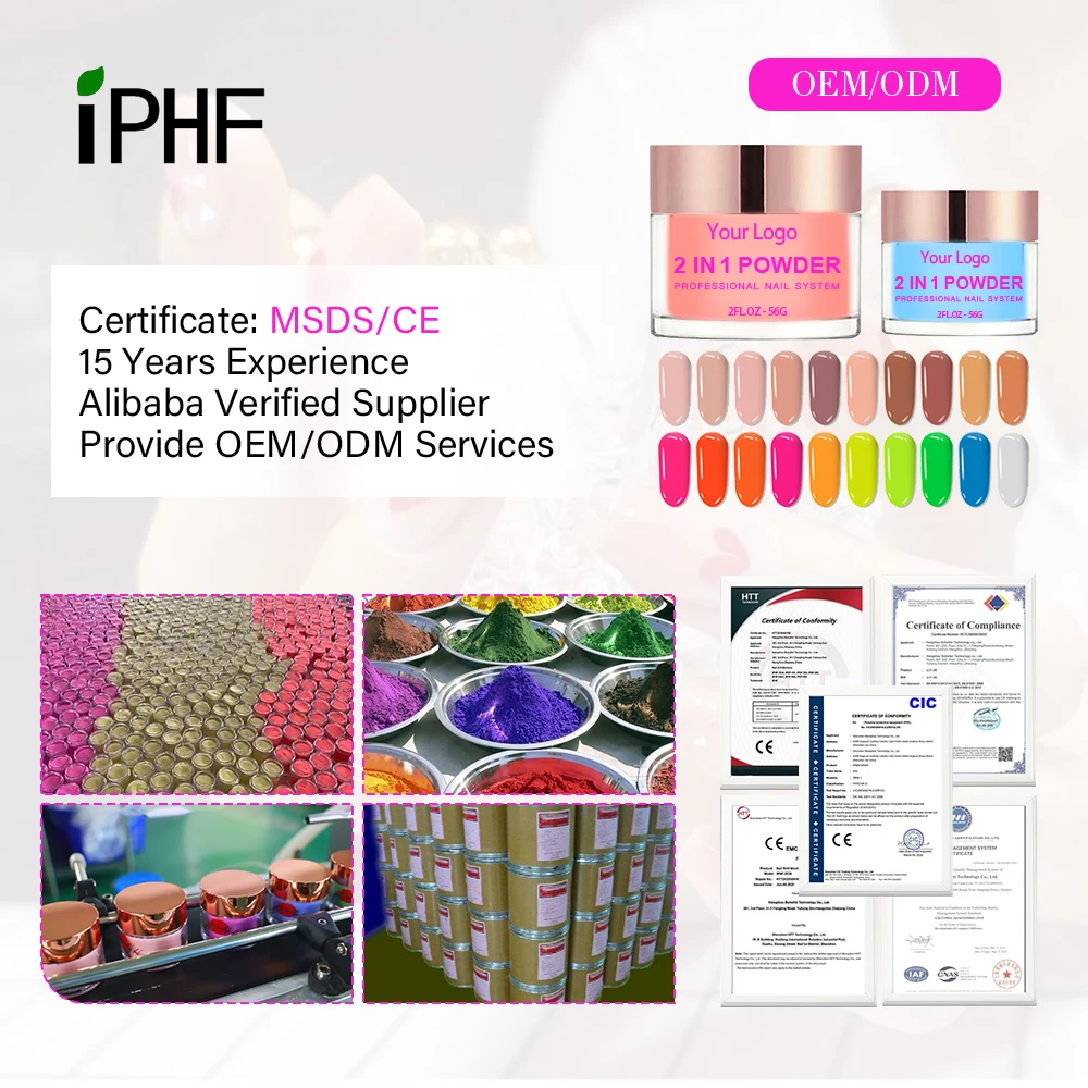 Professional Salon 1oz Acrylic Powder Set OEM Factory Price In-Jar Powder for nail art