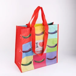 Wholesale New Design Eco Friendly Laminated Tote Rpet Reusable Bags Rpet Shopping Bag