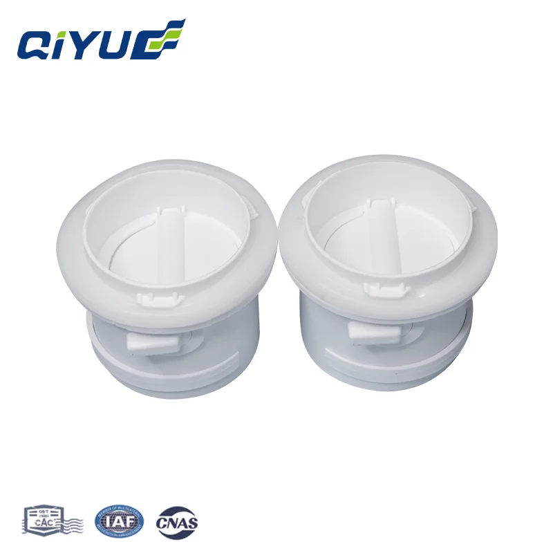 Qiyue Manufacturing Best Price   ABS Air Distribution Box Bearing Plug-in (with air valve) for Air Duct System