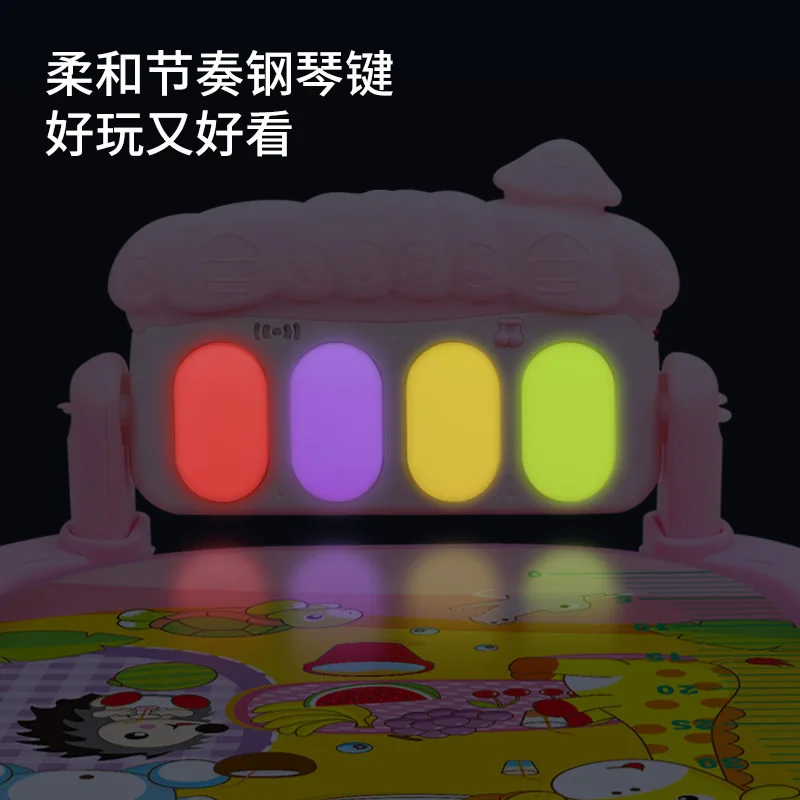 Wholesale Multi-functional Activity Fitness Sleeping Game Blanket Baby Play Gym Mat Baby Musical Mat with Pedal Piano
