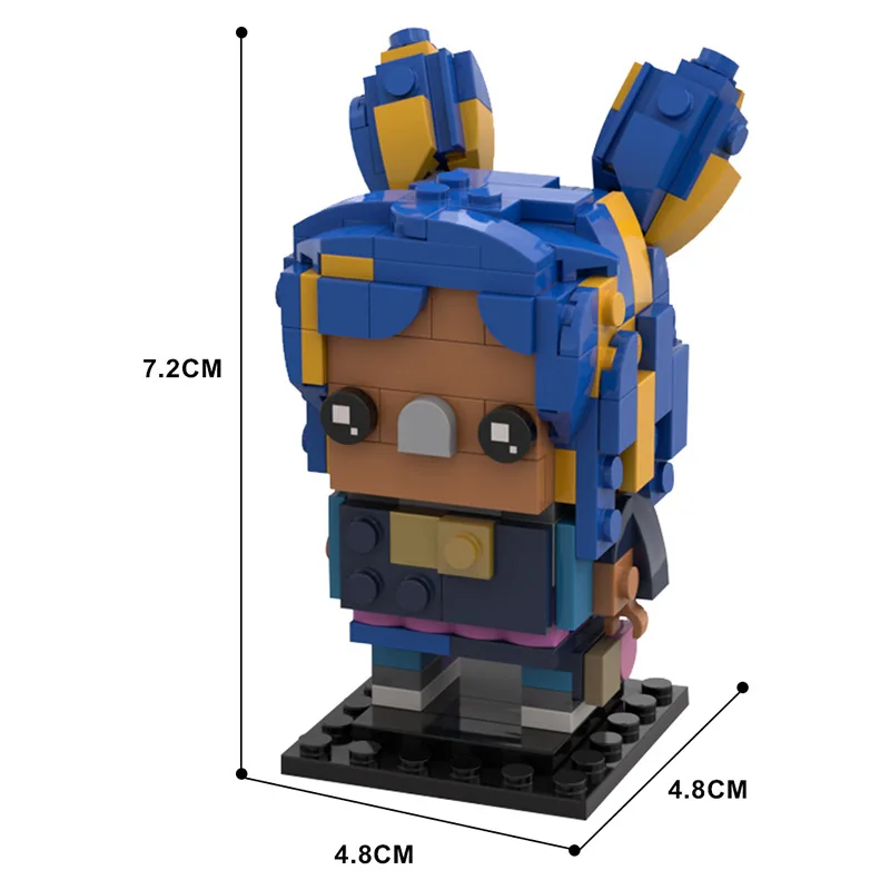 GoldMoc Valorant Brickheadz Building Blocks Toys Bricks Omen Action Figure Plastic Building Block Sets Toy Kids Bricks Toys
