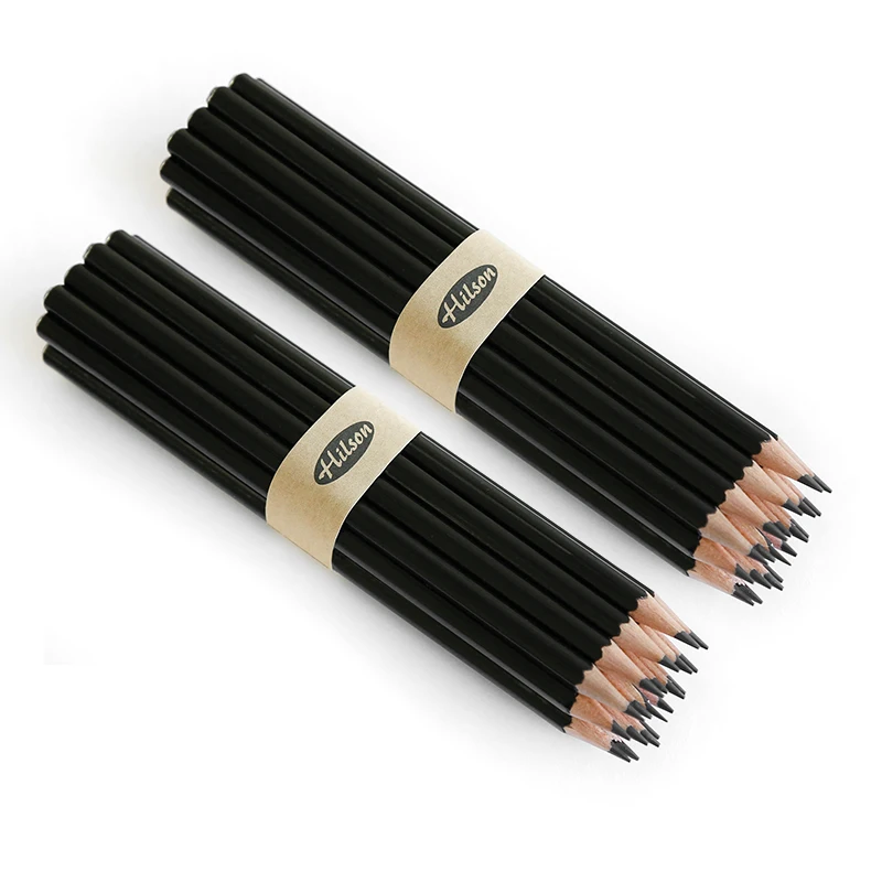 Promotional cheap bulk wooden pencils 2B pencil Custom Hotel Pencil