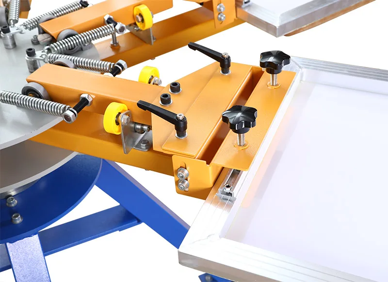 China manufacture Manual 6 color 6 station t-shirts screen printing machine for sell