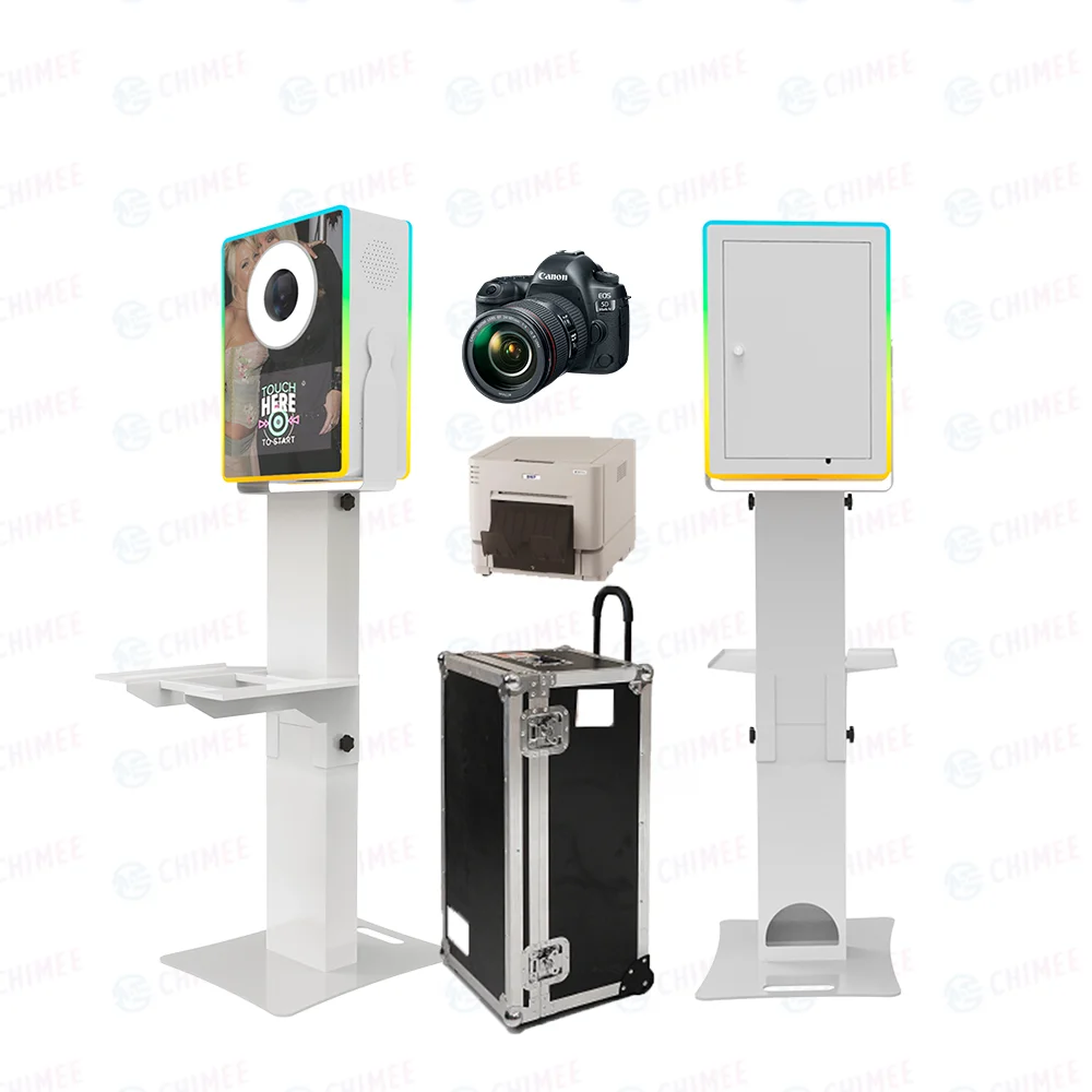 Party Instant square Buy a Mirror Photobooth Photo Booth Machine Print Pictures With Rgb Light