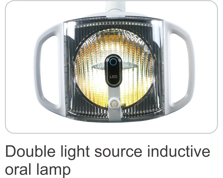 One-stop supplier full set dentist chair dental unit with double light source inductive oral lamp