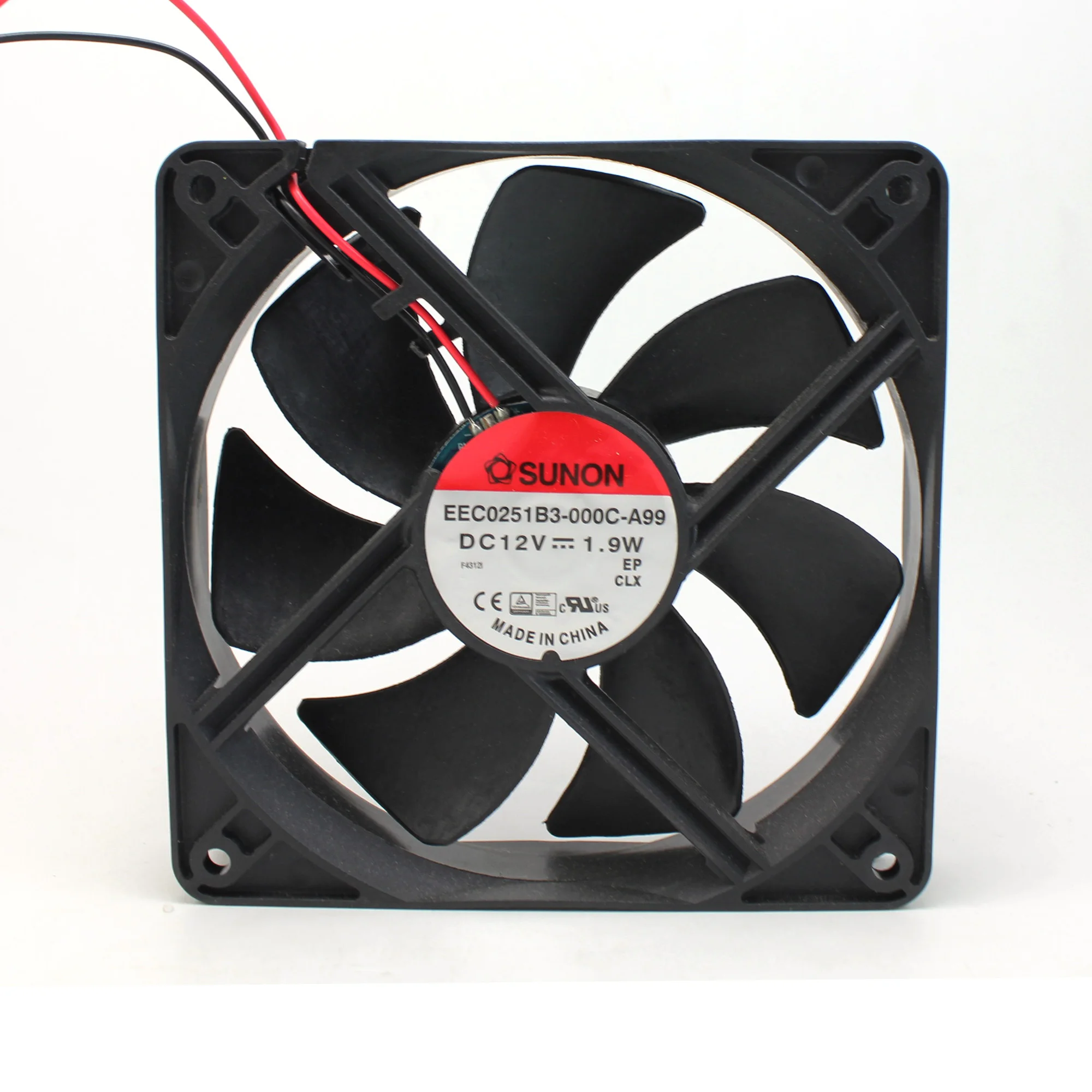 original new Sunon EEC0251B3-000C-A99 12V 1.9W 12025 quiet dc axial fan