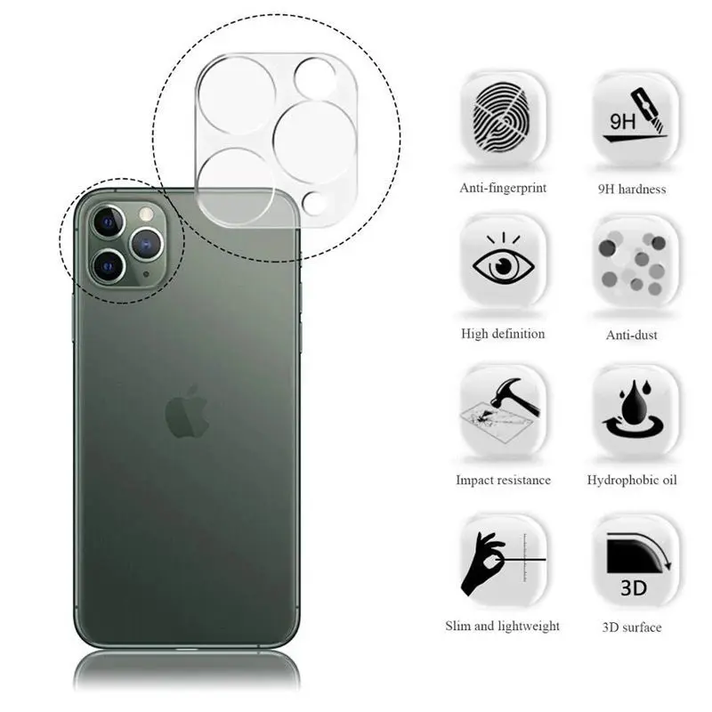  Защита экрана из закаленного стекла для iphone 12 защита камеры мобильного