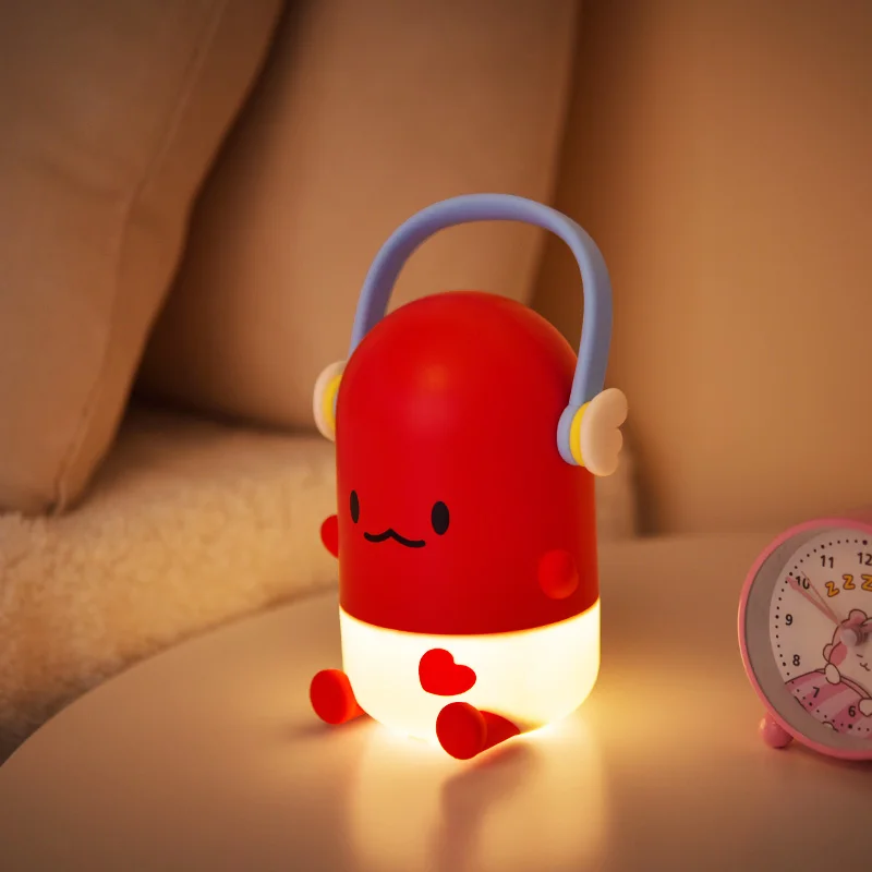 ICARER FAMILY Cute Animal night light ICE Shaped LED Night Light Rechargeable USB Lamp Light Kids Room