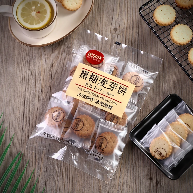 MAOLIN Salted Egg Yolk Brown Sugar Salty and Sweet Malt Biscuits 108g/bag