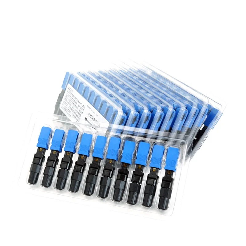 Optical fiber connector SC UPC FTTH embedded leather cable optical fiber quick connector