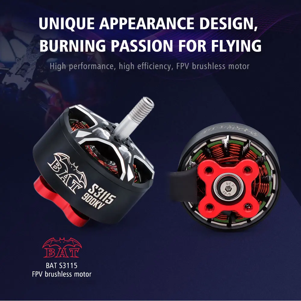 10-Inch FPV Drone 3115 900KV 1050KV BLD Motor Radio Systems Motor Components for Quadcopter with Night Vision Long Time Flight