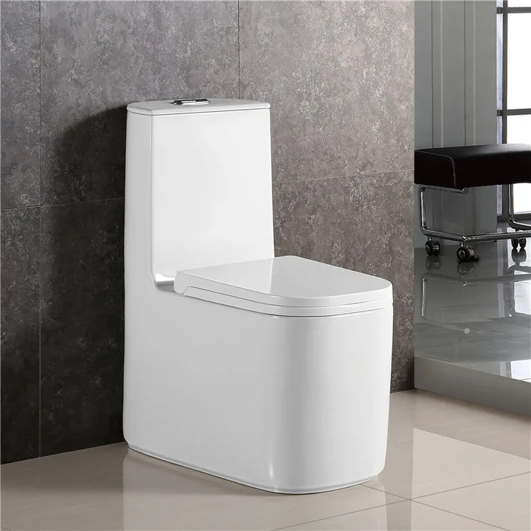 Modern ceramic one piece commode double trap siphon wc toilets bathroom sanitary ware toilet