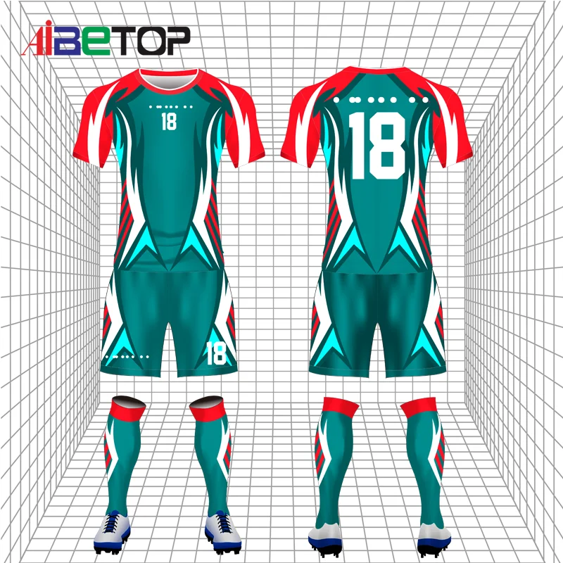 Customized Sublimated Printing Performance Soccer Wear Football Jersey Team Uniform Training Suits Soccer Jersey