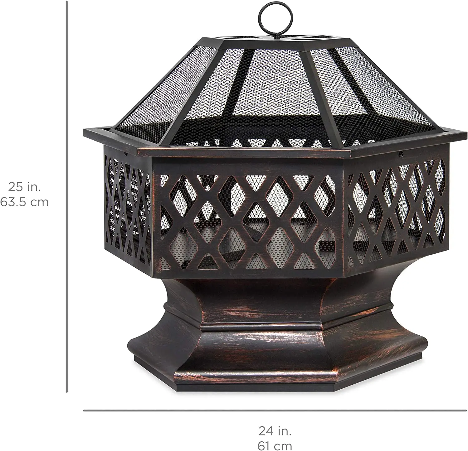 Round Stainless  Fire Pit Burner Kit System with Water Hose Regulator and Electronic Ignition Switch for Outdoor Camping