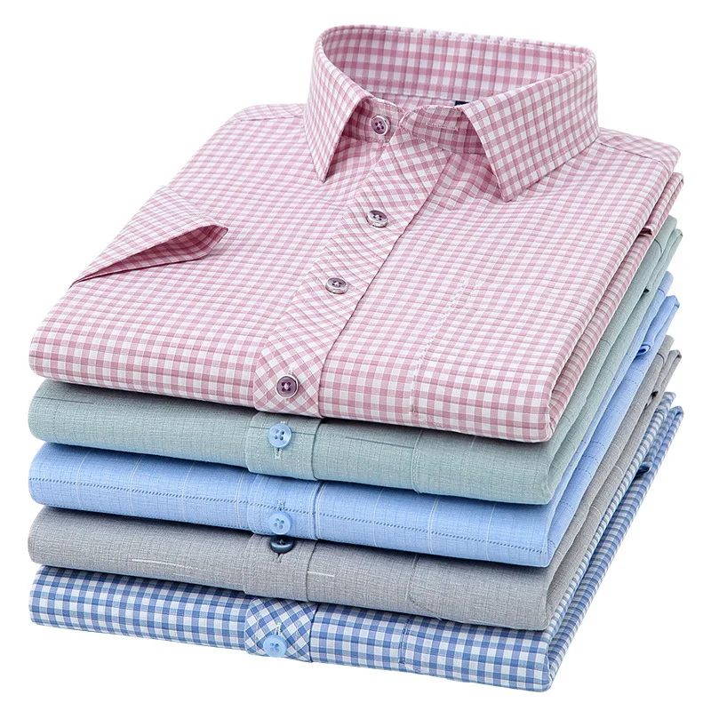 High quality  polo shirt new solid-color business career work clothes non iron shirts for men