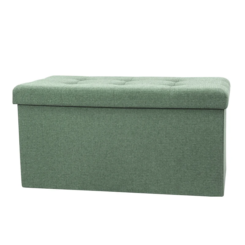 
Factory Customized new designlivingmodern furniture large fabric foldable storage bench ottoman saving space for bedroom 