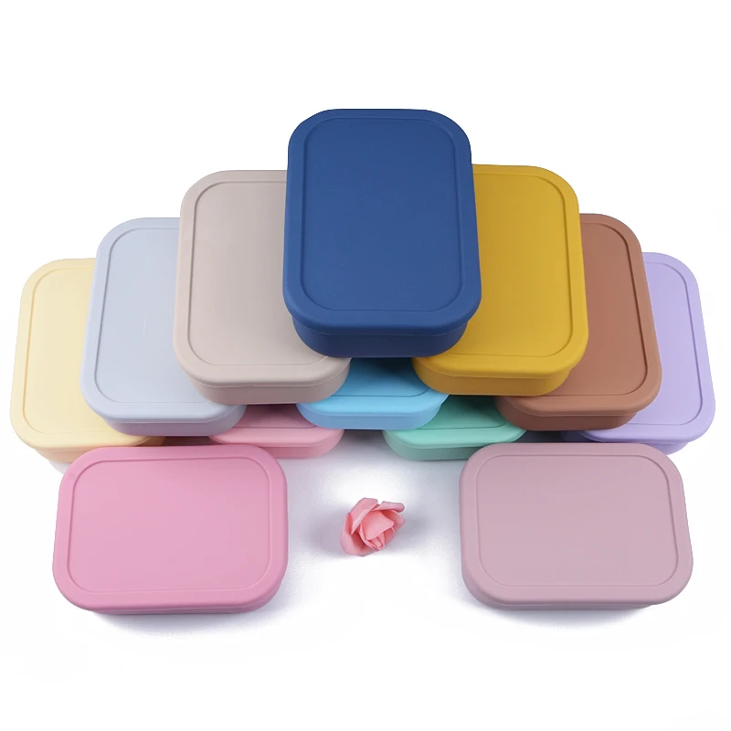 Новое поступление простой в уходе антипригарный силиконовый Ланч-бокс бенто нетоксичный Портативный с отделением для детей