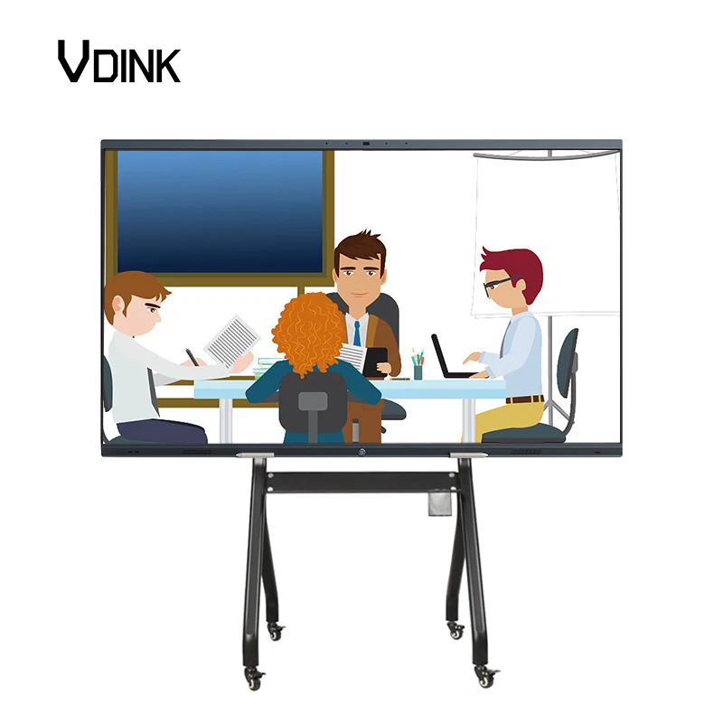 VDINK 86 Inch Pizarra Para Ninos Ir Touch Frame ODM Interactive Boards For Schools Kids Tableau Blanc 75 Inch Interactive Board