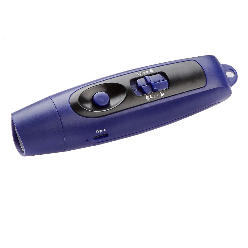 Three voice USB rechargeable electronic whistle sports referee coaches whistle Pet pigeon training electronic whistle with light