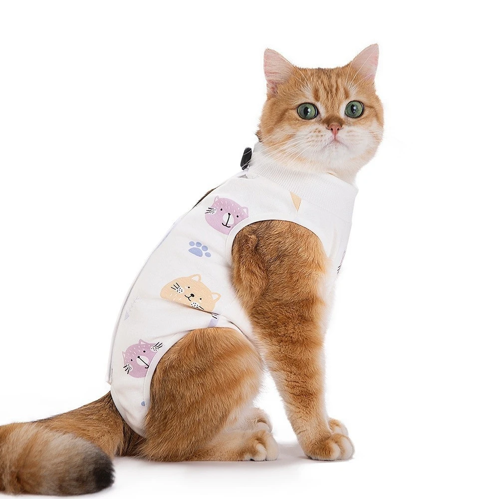 Cat neutering clothes Cat postpartum clothes spring and summer cat surgical clothes Anti-licking weaning