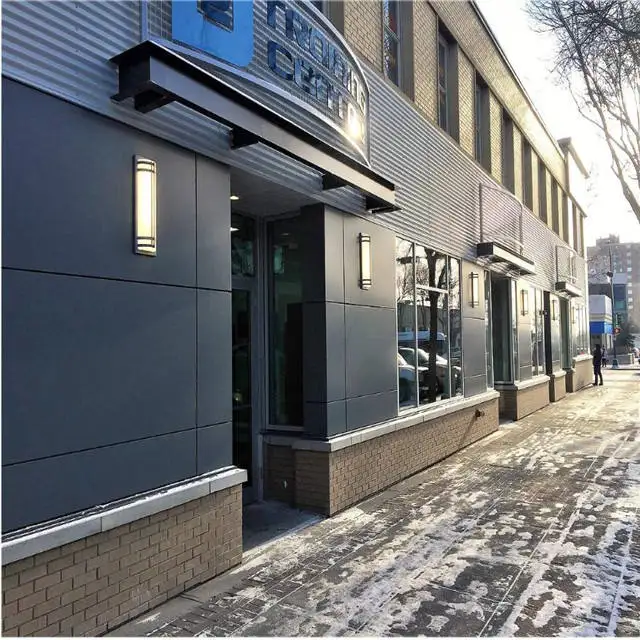 Aluminum Composite Panels Facade Cladding with Install Accessories for Support