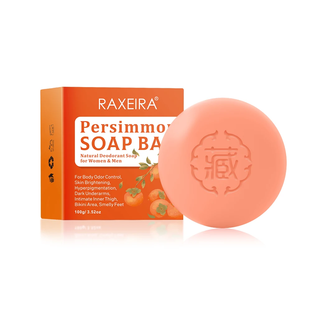 Private Label 100% Pure Natural Persimmon Tannin Deodorant Soap