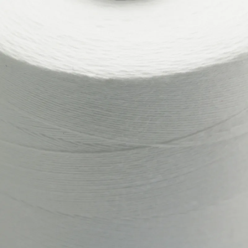 1kg roll raw white polyester bag closing thread 20s6 packing thread for sack sewing machine