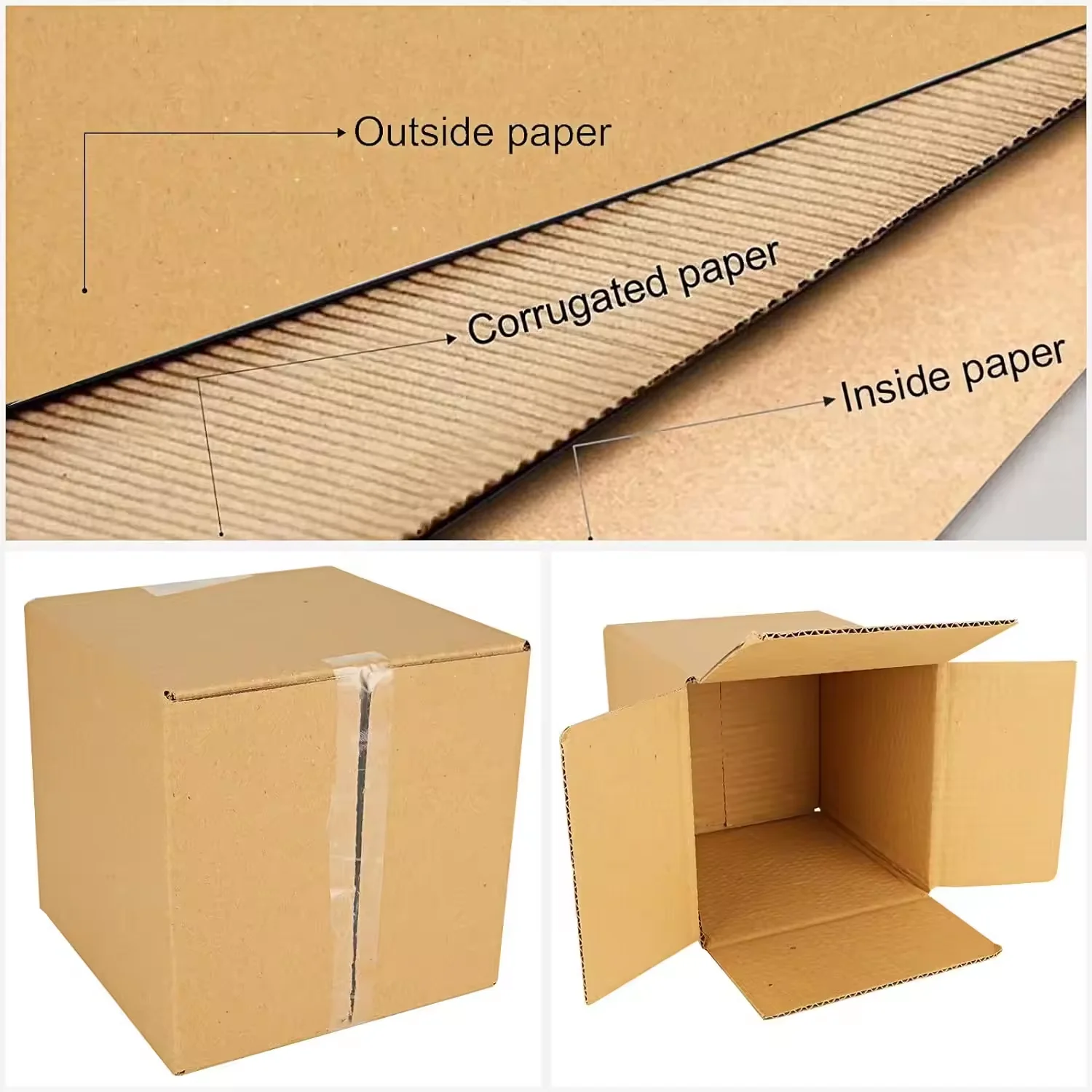 Factory Recycled honeycomb board high strength Corrugated Paper Sheet E Flute 3 5 7 ply corrugated cardboard sheets