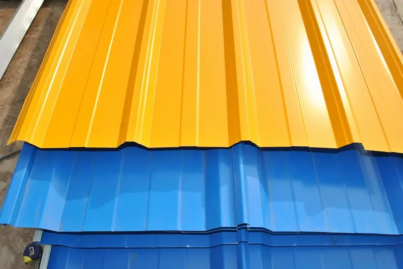 Color Coated Colorful Roof Steel Tiles Galvanized Galvalume Roofing Corrugated Steel Ppgi Ppgl Metal Zinc Tile Roof Sheet