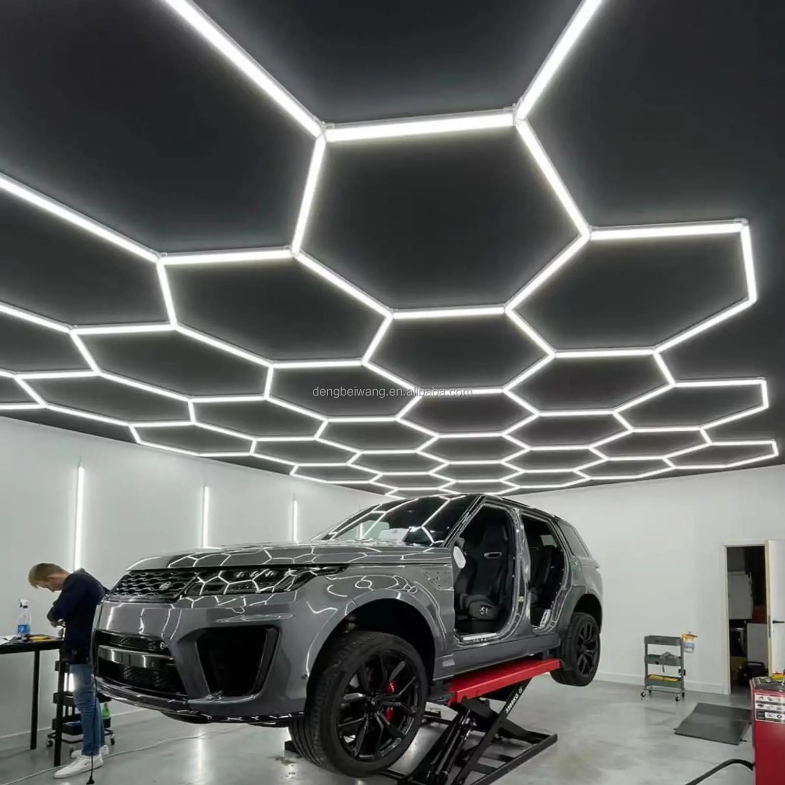 14 шестигранных огней 110v-240v-образное шестиугольное освещение потолочное светодиодное сотовое гаражное для работы офиса автомойки салона