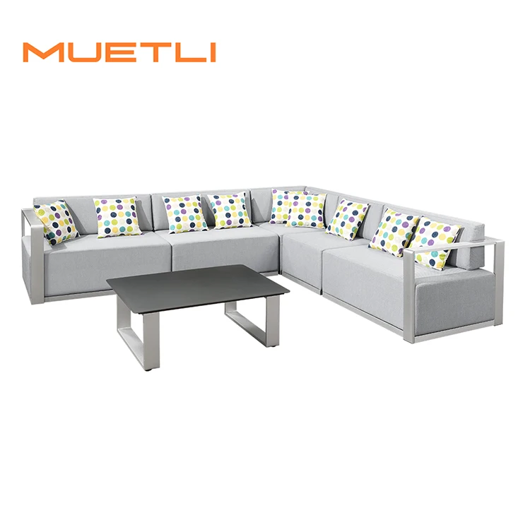 Factory Wholesale Luxury Outdoor Sofas Large Sectional Furniture Patio Couch Garden Sets