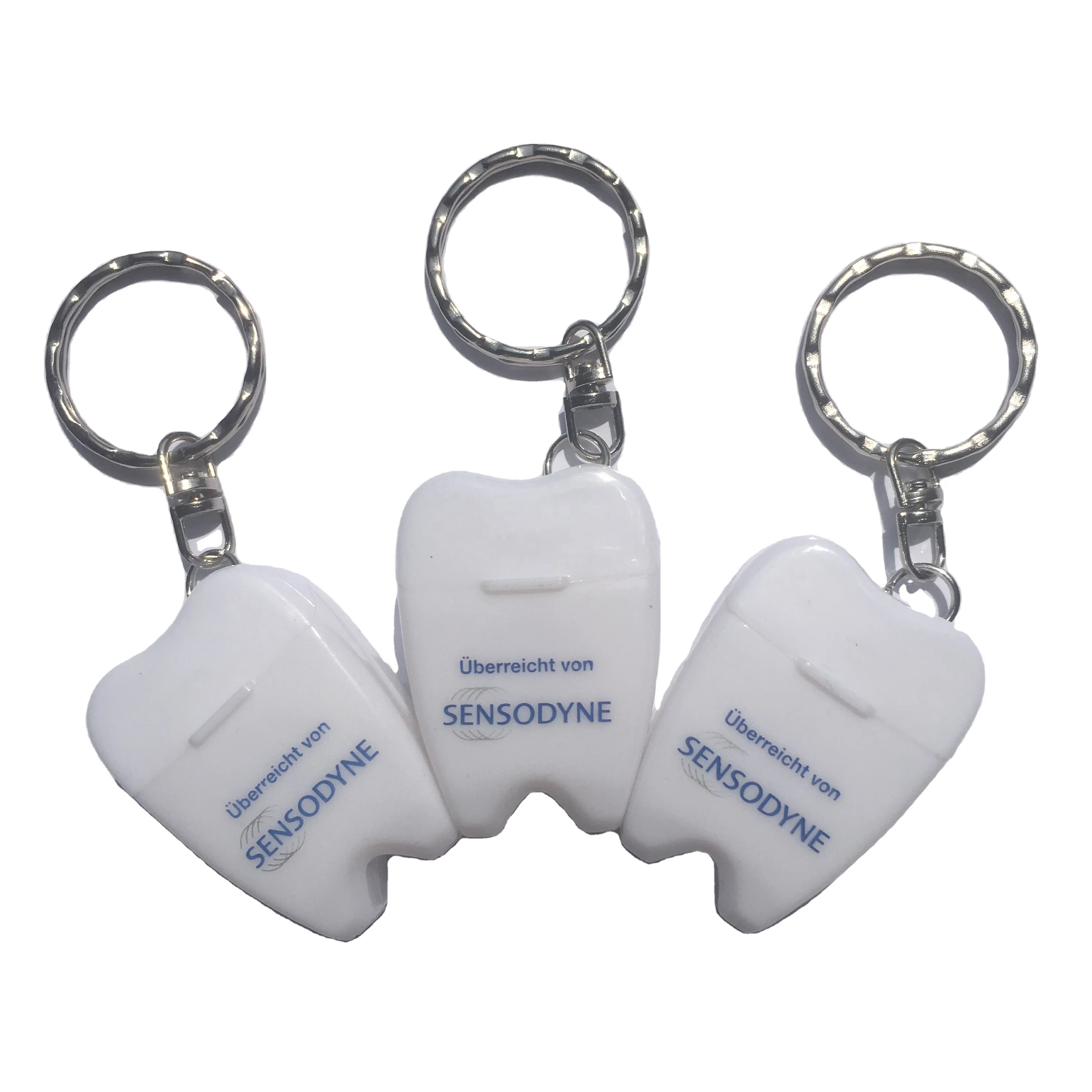 2022 Customized Logo Tooth-shaped Nylon Teeth Cleaning Dental Floss mint flavor