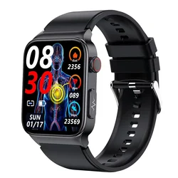 2022 latest Smart Watch True Heart Rate Blood Pressure Blood Oxygen Monitoring Blood Glucose Health ECG E500 Smart Watch