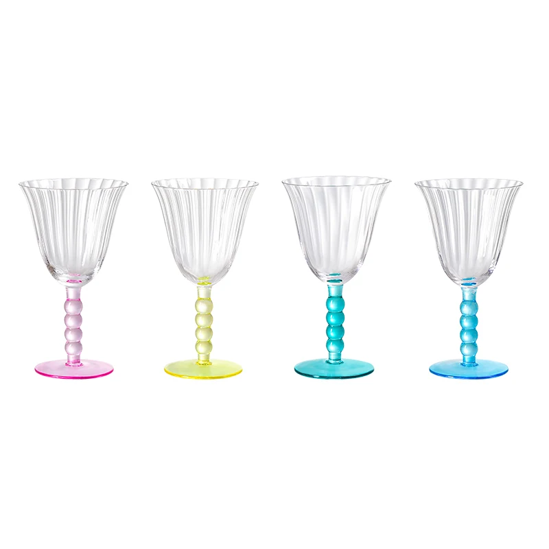 MEIZHILI Glass Cup Wine Glasses Hand Blown Glass Sales Excellent Reusable Top Tropical Western Sport popular Wine Globlet set