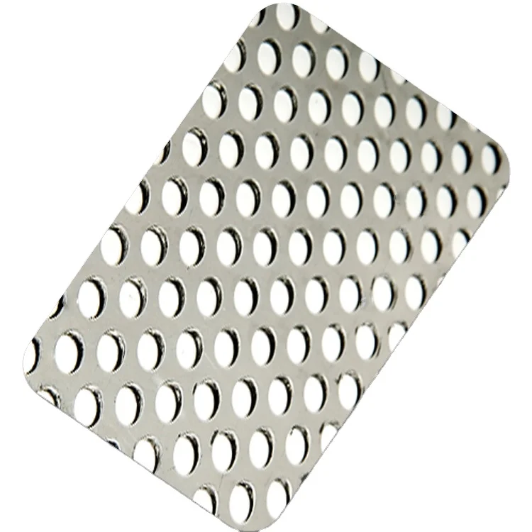 Customized pattens and size 201 304 316 micro hole 6mm stainless steel perforated sheet