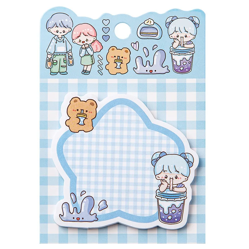 custom printed pastel self-adhesive colorful kraft paper super sticky note pad