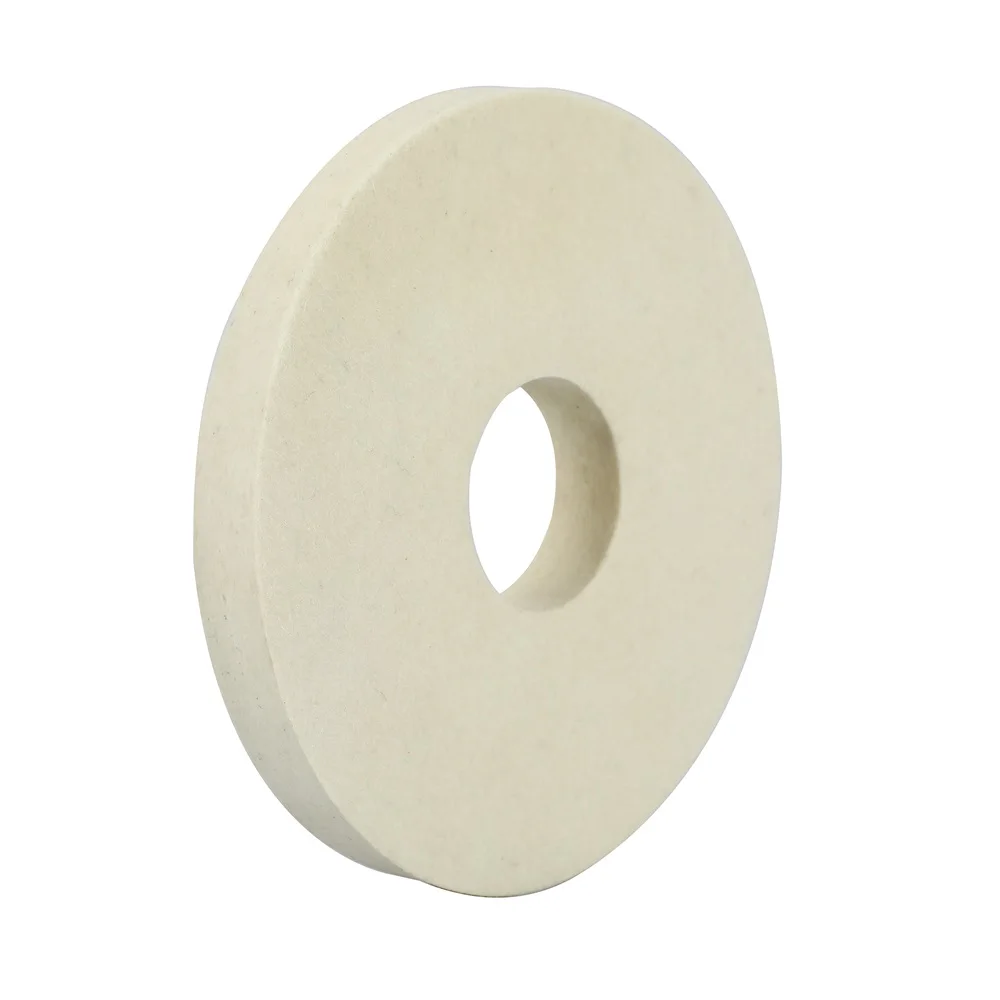 8 Inch 25 thick  Wool Felt Disc Wool Buffing Wheel Felt Polishing Wheel  with Arbor