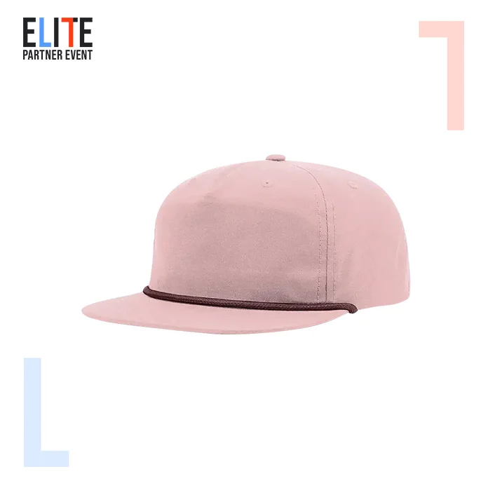 HS24 оптовая продажа, козырёк, веревочные поля, 5 панелей, неструктурированный ридиксон 256, бейсболка, Кепка-тракер veracap, изготовленная на заказ нейлоновая веревочная шляпа с веревкой