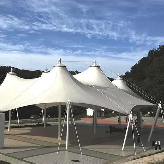 Customise Outdoor Tensile Membrane Structure Umbrella Strong Frame For Garden