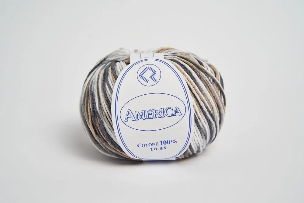 Campolmi Filati Brand America Fantasy 8 - 100% Twisted Cotton Certificated Cotton Combed Yarn For Bags