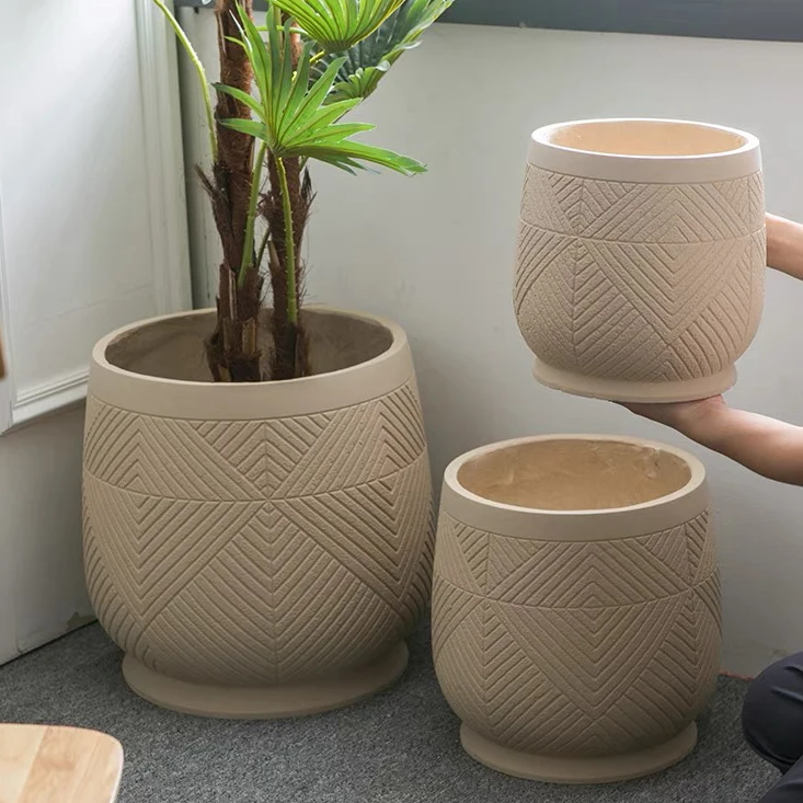 High quality garden large concrete planter molds home floor decor big cement flower plant pots for garden