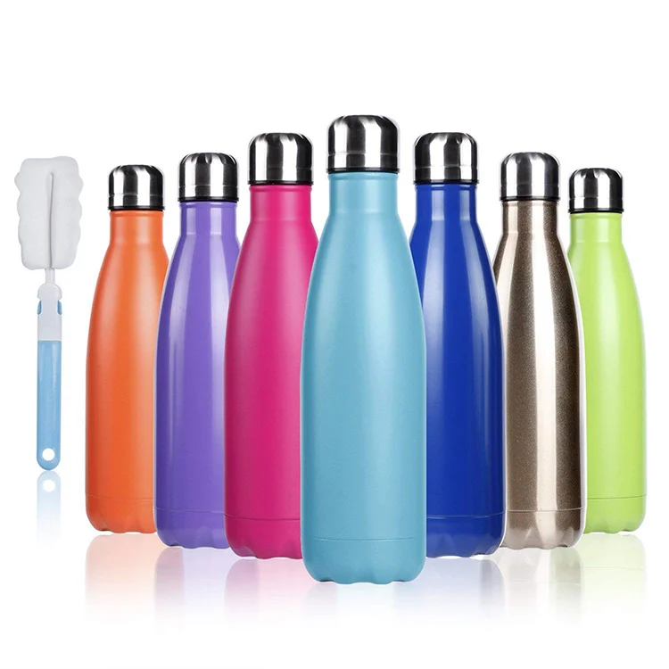 Classic Reusable Beautiful Surface 500ML Stainless Steel Water Bottle With Small Mouth