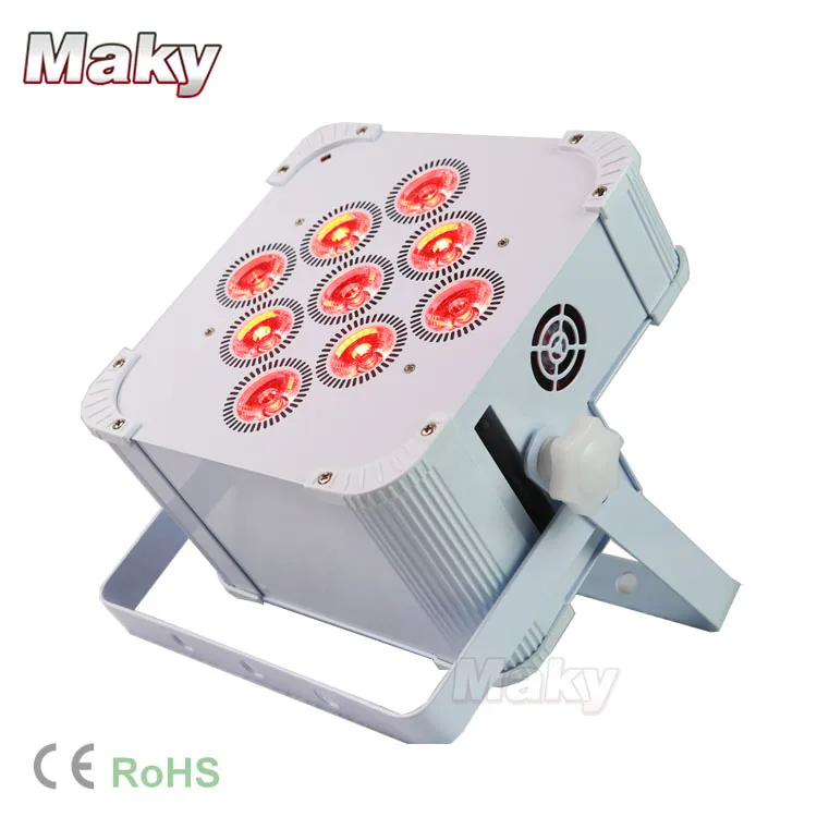  LED Quad RGWAUV плоский PAR 9x18W беспроводной и аккумулятор