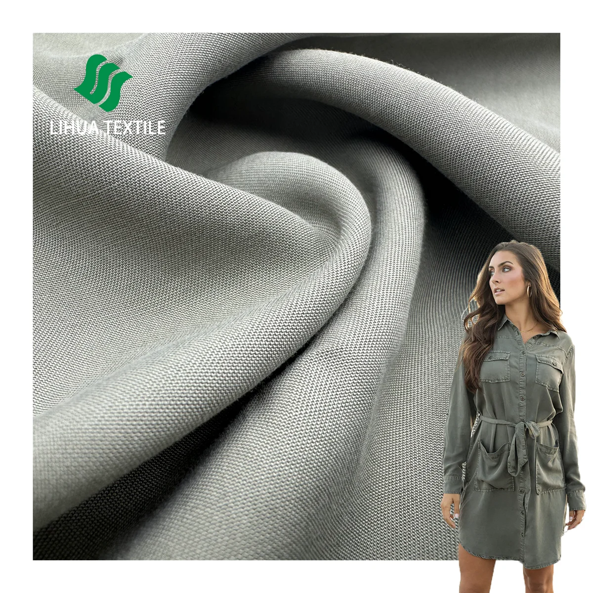 NEW ARRIVAL 100% Tencel Fabric high quality eco-friendly TEN fabric spring/summer lightweight women dress clothing fabric