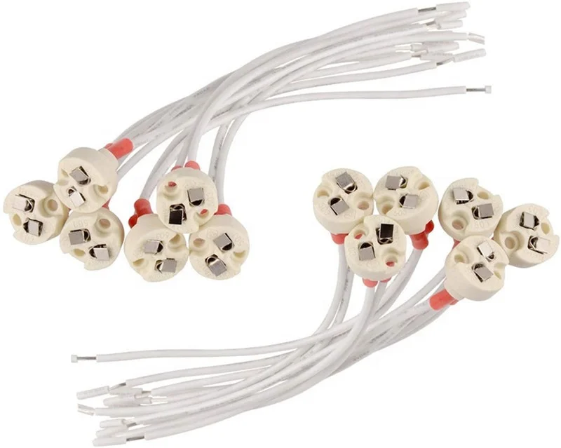 Ceramic Halogen Lampholder Mr16 G4 Mr11 G6.35 Led Lamp  12v 5w Lamp Socket