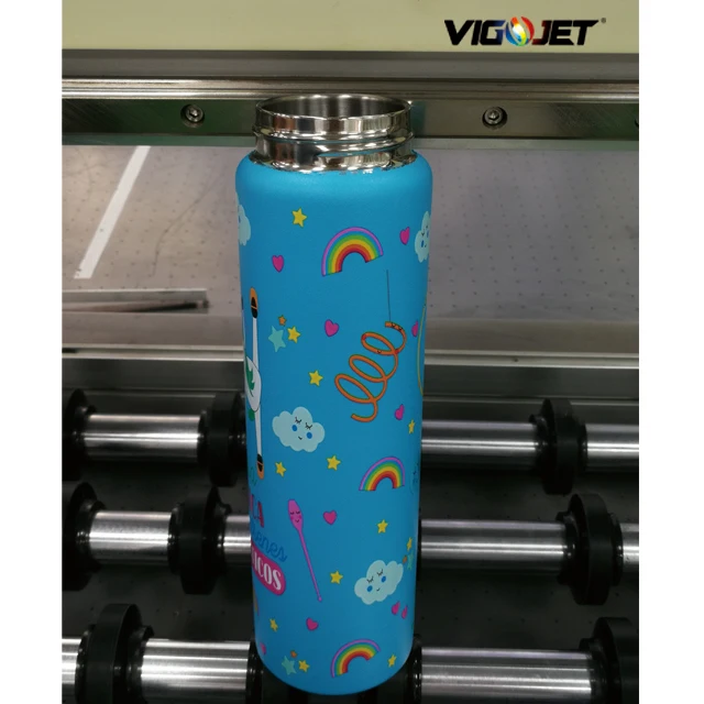 Insulation cup 3D custom uv printer industrial cylinder glass lipstick tube tea can inkjet color printing machine