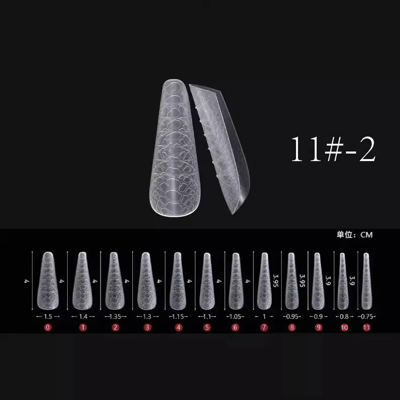 Новинка лидер продаж 120 шт. двойные кончики для ногтей в форме змеи квадратные шпильки гроба формы дизайна